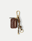 Croc Zip Pouch Bag Charm Chestnut Multi Bag Charms Veronica Beard 