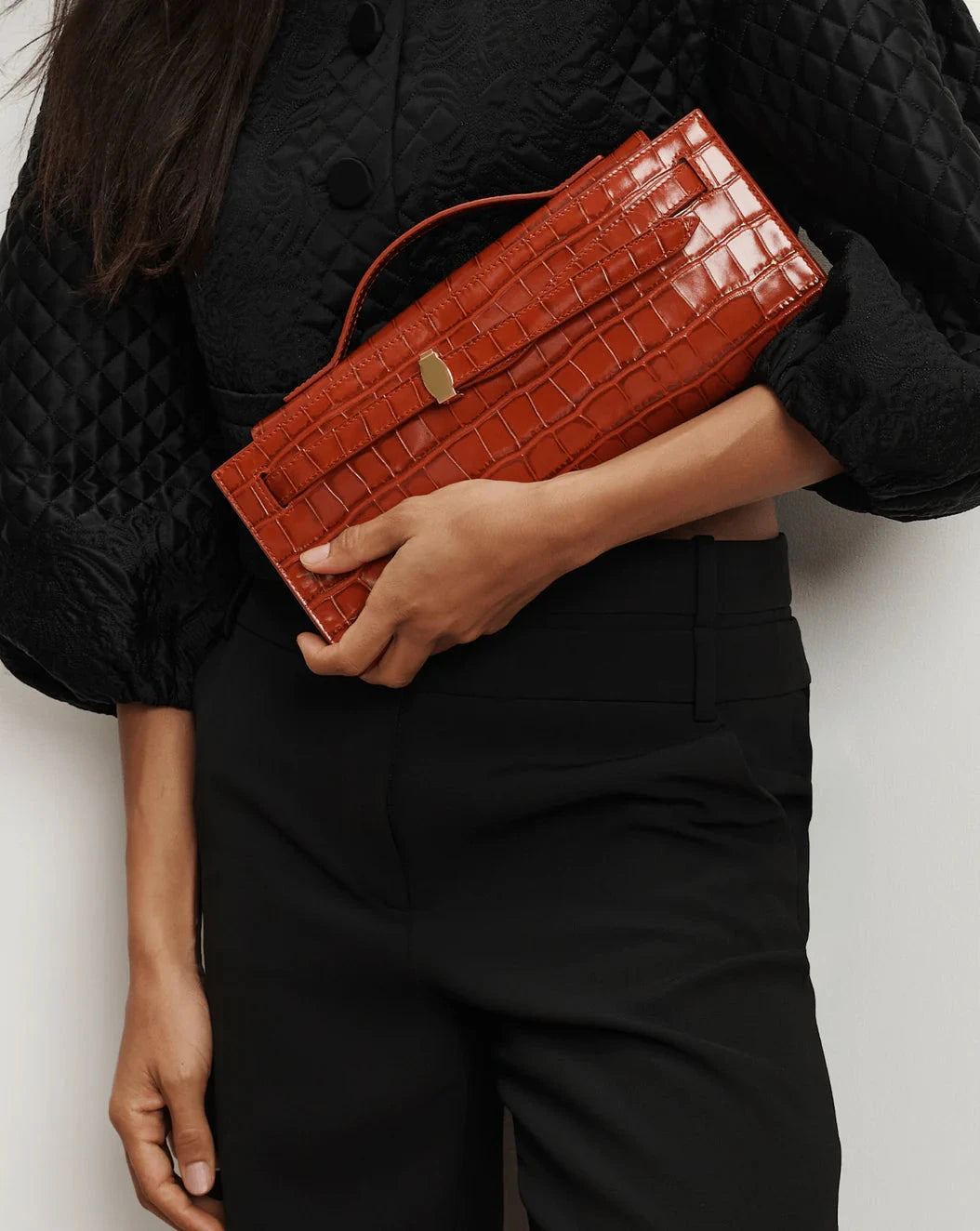 Dash Clutch Carnelian Red Clutch Veronica Beard 
