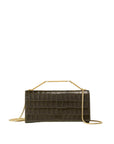 Barre Clutch Croc Embossed Cypress Clutch Veronica Beard 