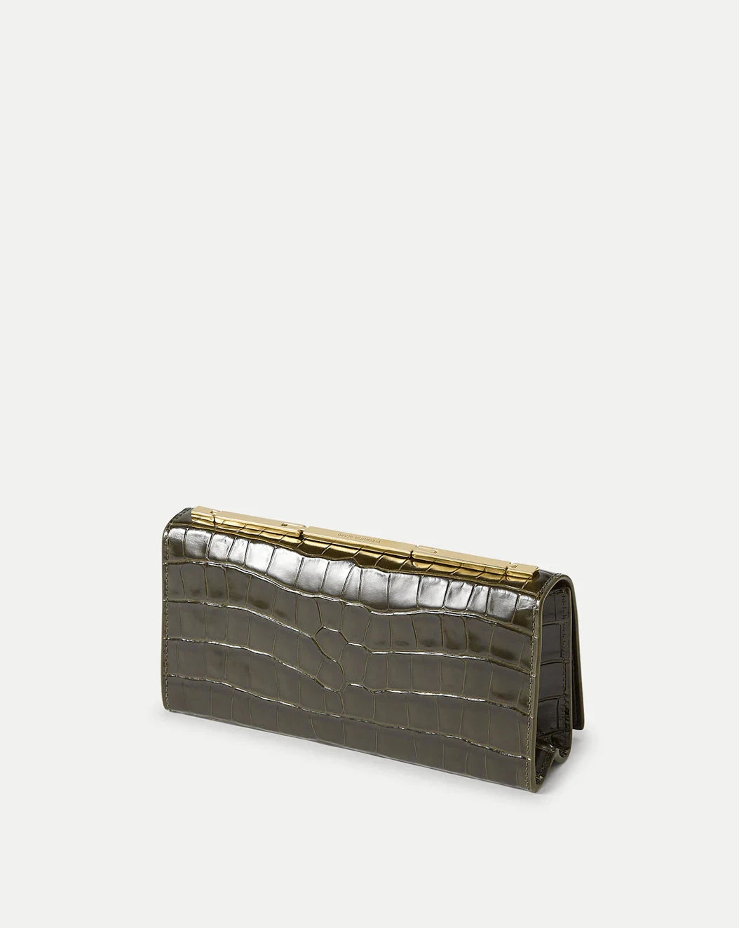Barre Clutch Croc Embossed Cypress Clutch Veronica Beard 