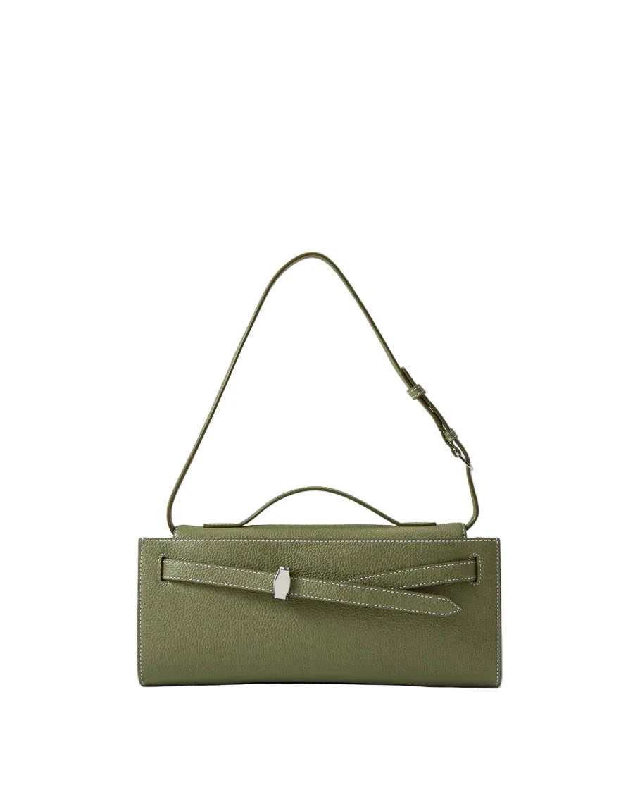 Dash Clutch Leather Stone Army Clutch Veronica Beard 
