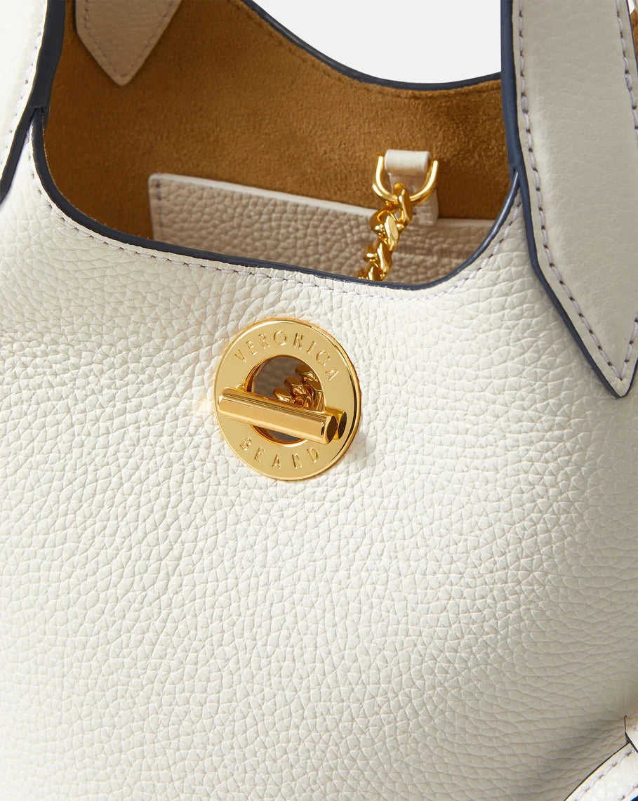 Anchor Leather Crossbody Off White Crossbody L'Agence 