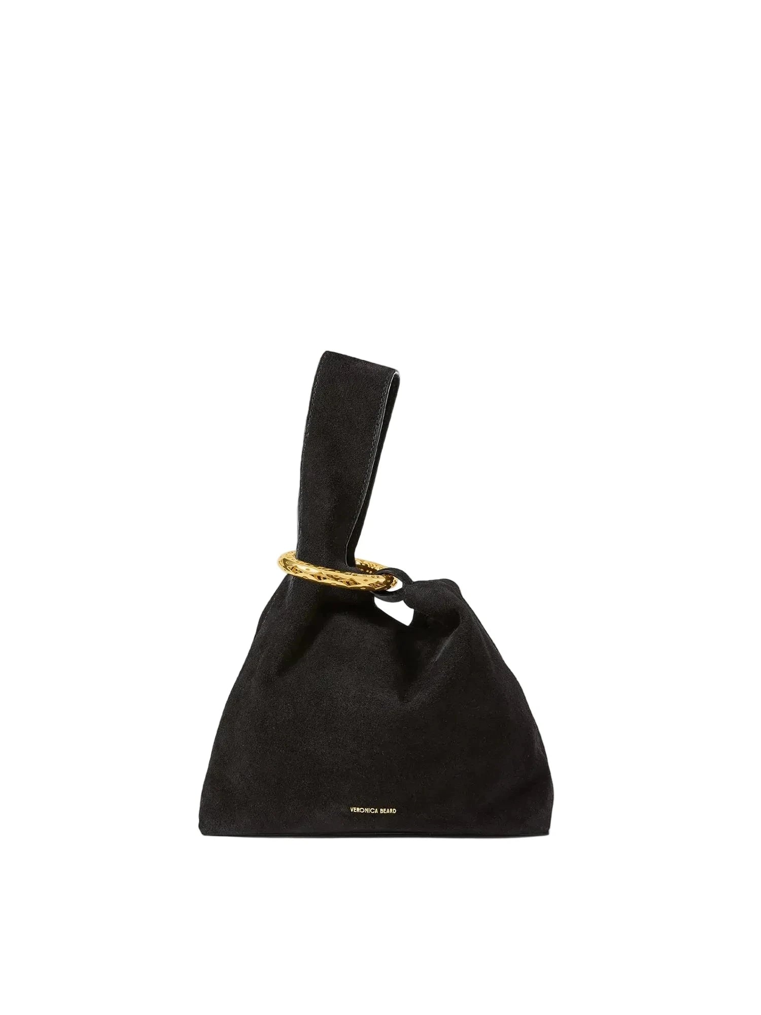 Suede Swing Bag Black Clutch Veronica Beard 