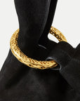 Suede Swing Bag Black Clutch Veronica Beard 