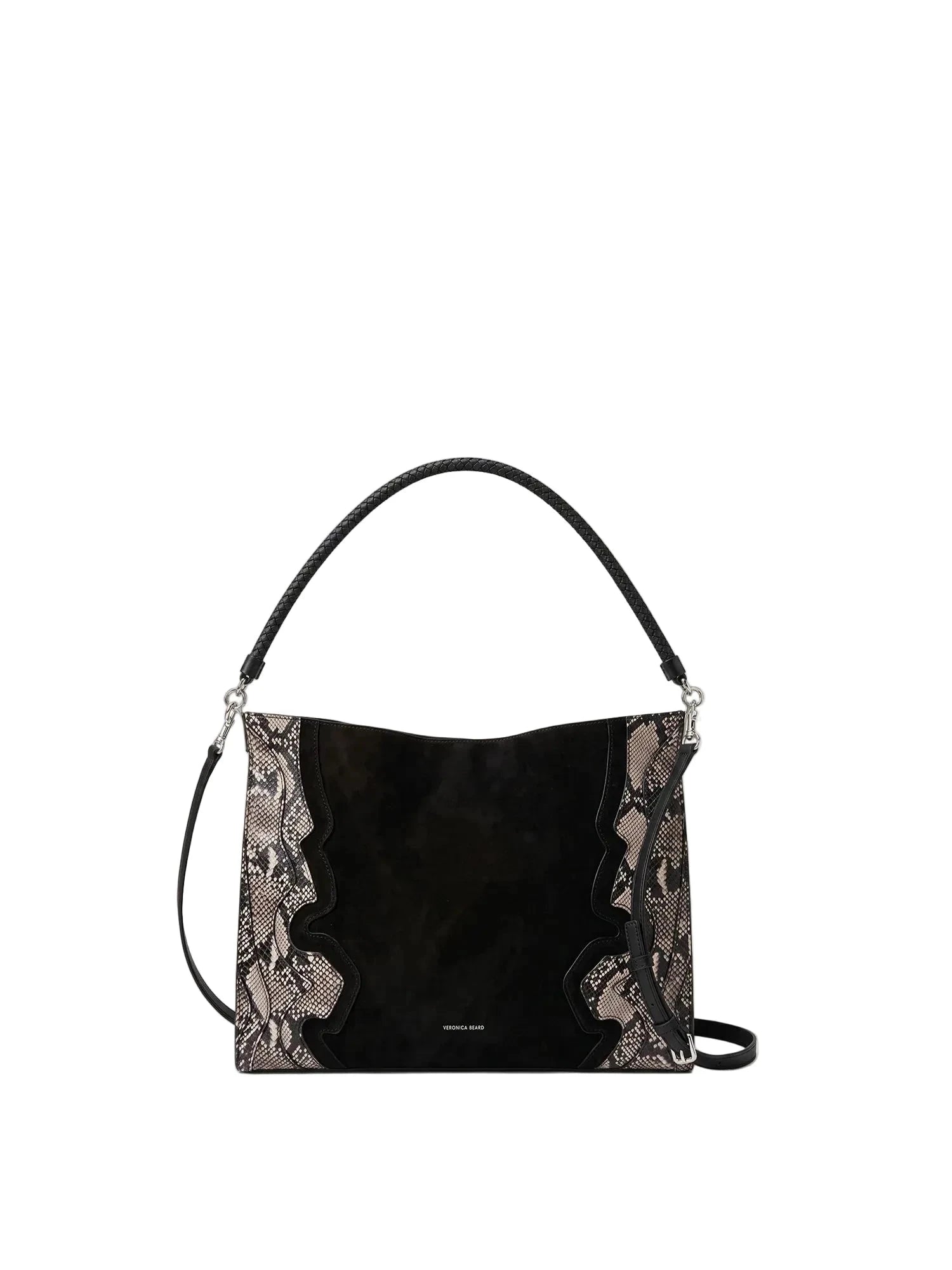 Vida Shoulder Bag Snake Embossed Black Hobo &amp; Shoulder Veronica Beard 