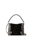 Vida Shoulder Bag Snake Embossed Black Hobo & Shoulder Veronica Beard 