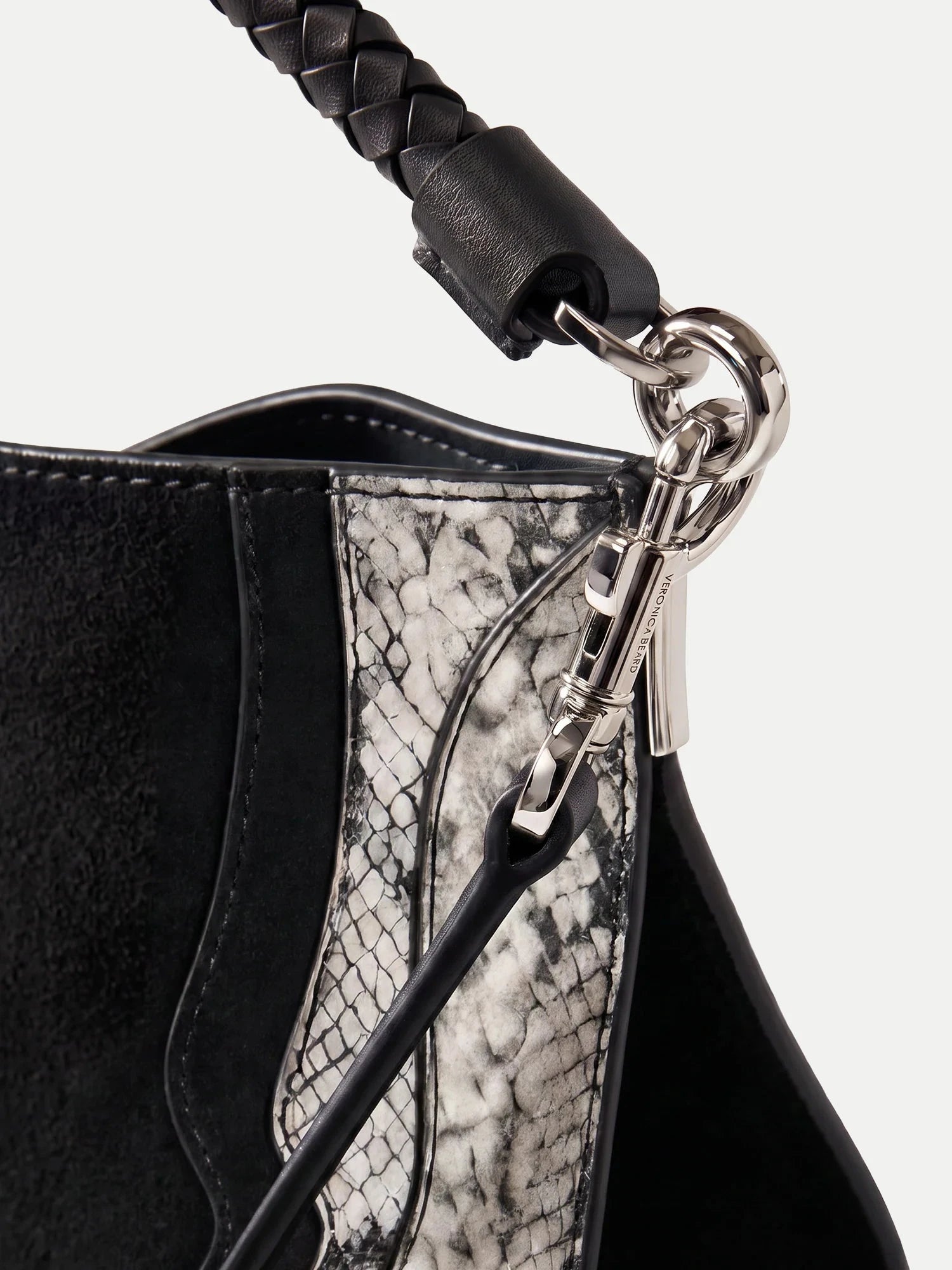 Vida Shoulder Bag Snake Embossed Black Hobo &amp; Shoulder Veronica Beard 