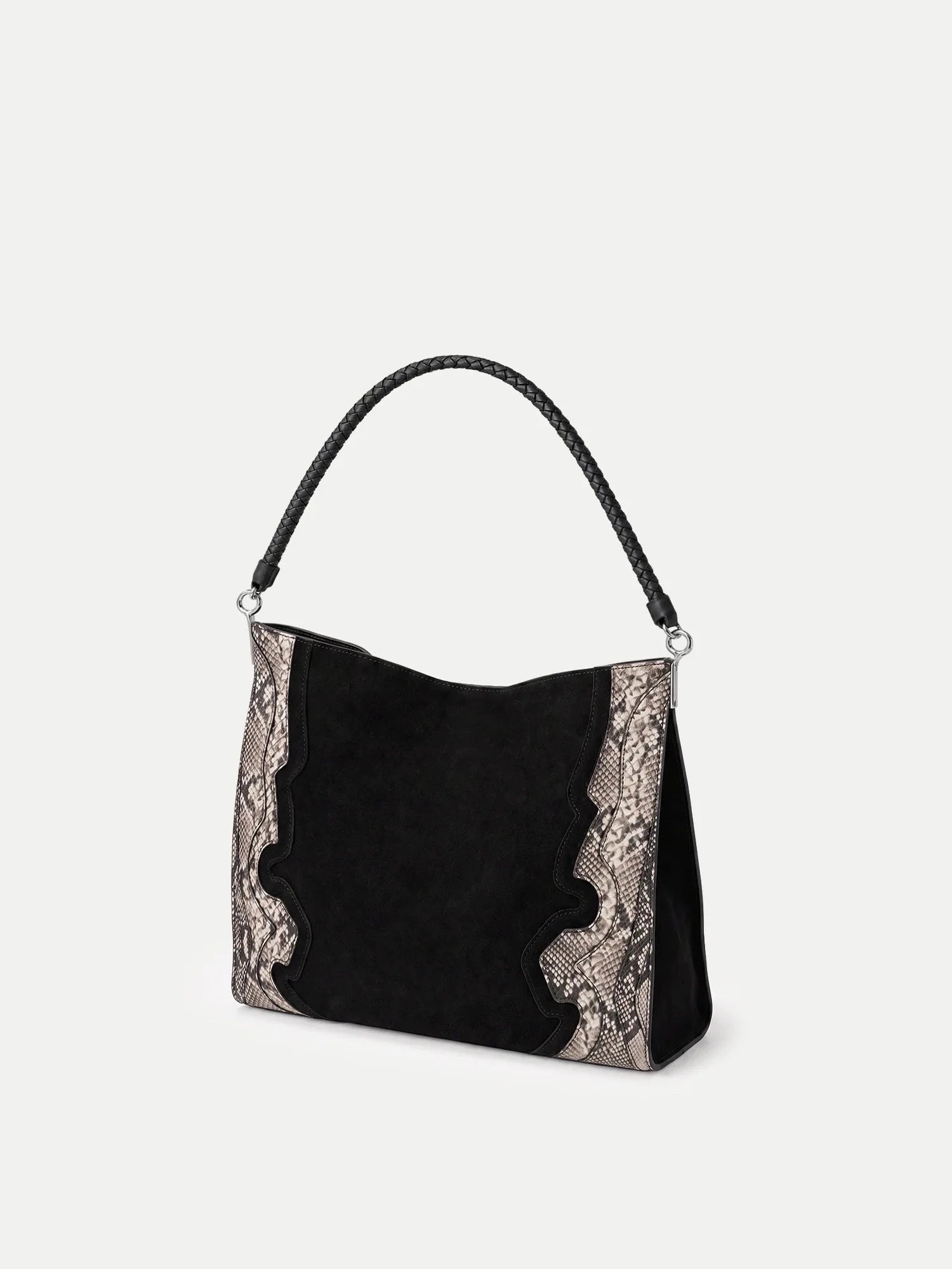 Vida Shoulder Bag Snake Embossed Black Hobo &amp; Shoulder Veronica Beard 