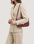 Dash Saddle Bag Burgundy Hobo & Shoulder Veronica Beard 