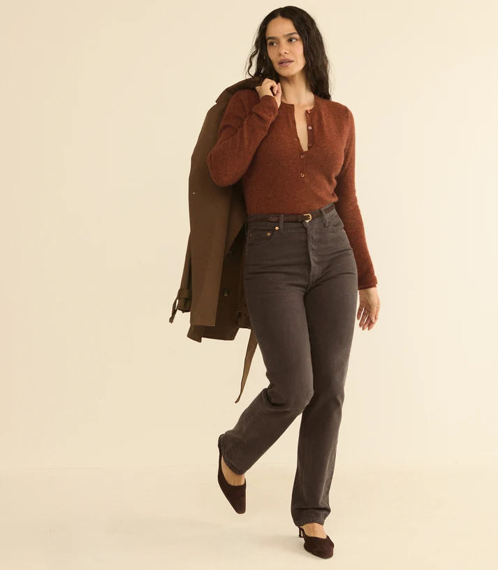 Heath Cashmere Henley Ember