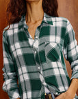 Hunter Shirt Game Day Green Tops - Button Down Rails 