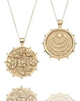 Bloom Original Pendant Coin 18" Grande Rolo Chain Necklaces Jane Win 