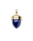 Hope Acorn Pendant in Lapis 18" Drawn Link Necklaces Jane Win 