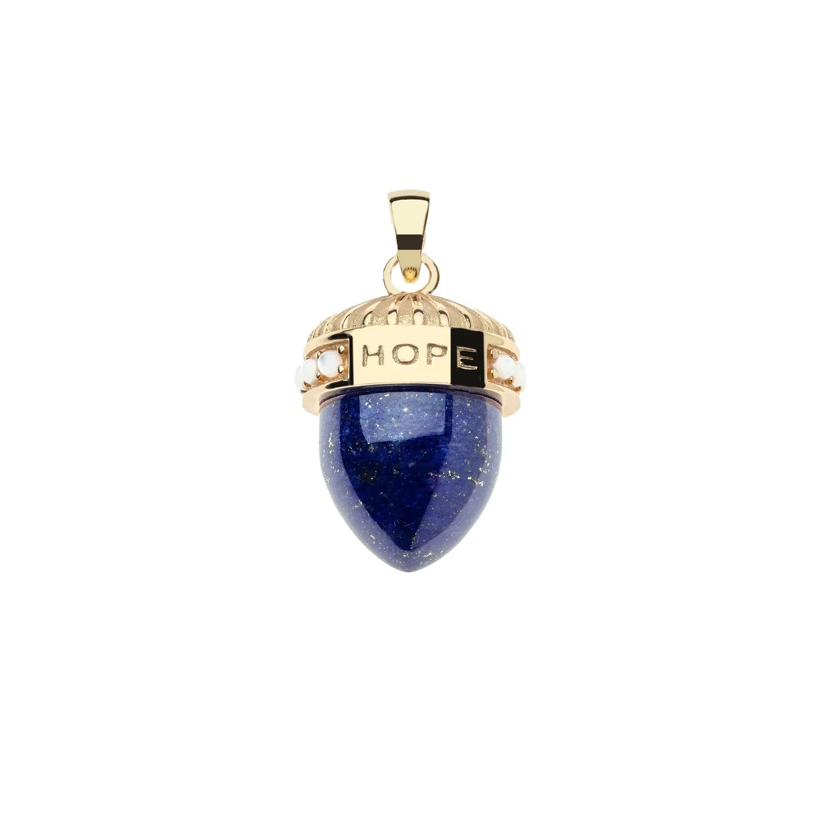 JW x LA VIE Hope Lapis Acorn Pendant Necklaces Jane Win 