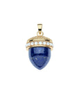 Hope Acorn Pendant in Lapis 18" Drawn Link Necklaces Jane Win 