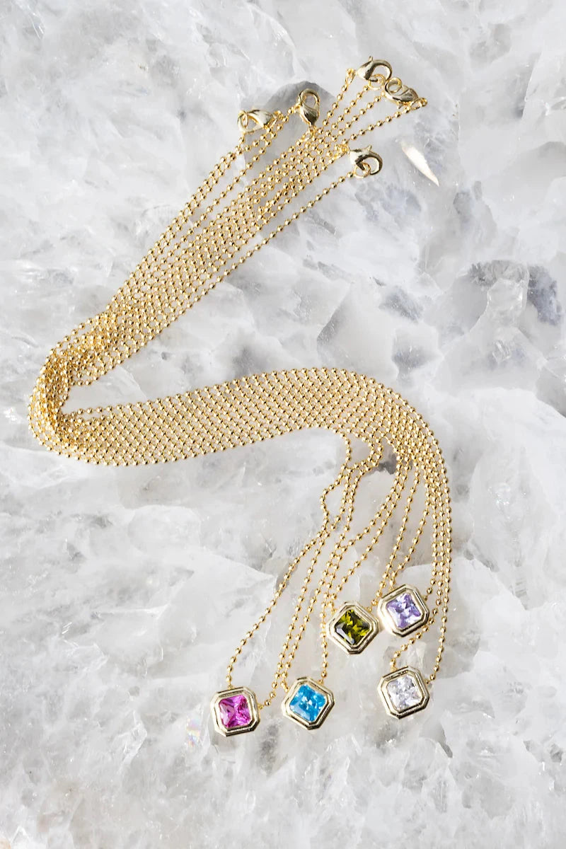 Icon Necklace Clear Necklaces Native Gem 