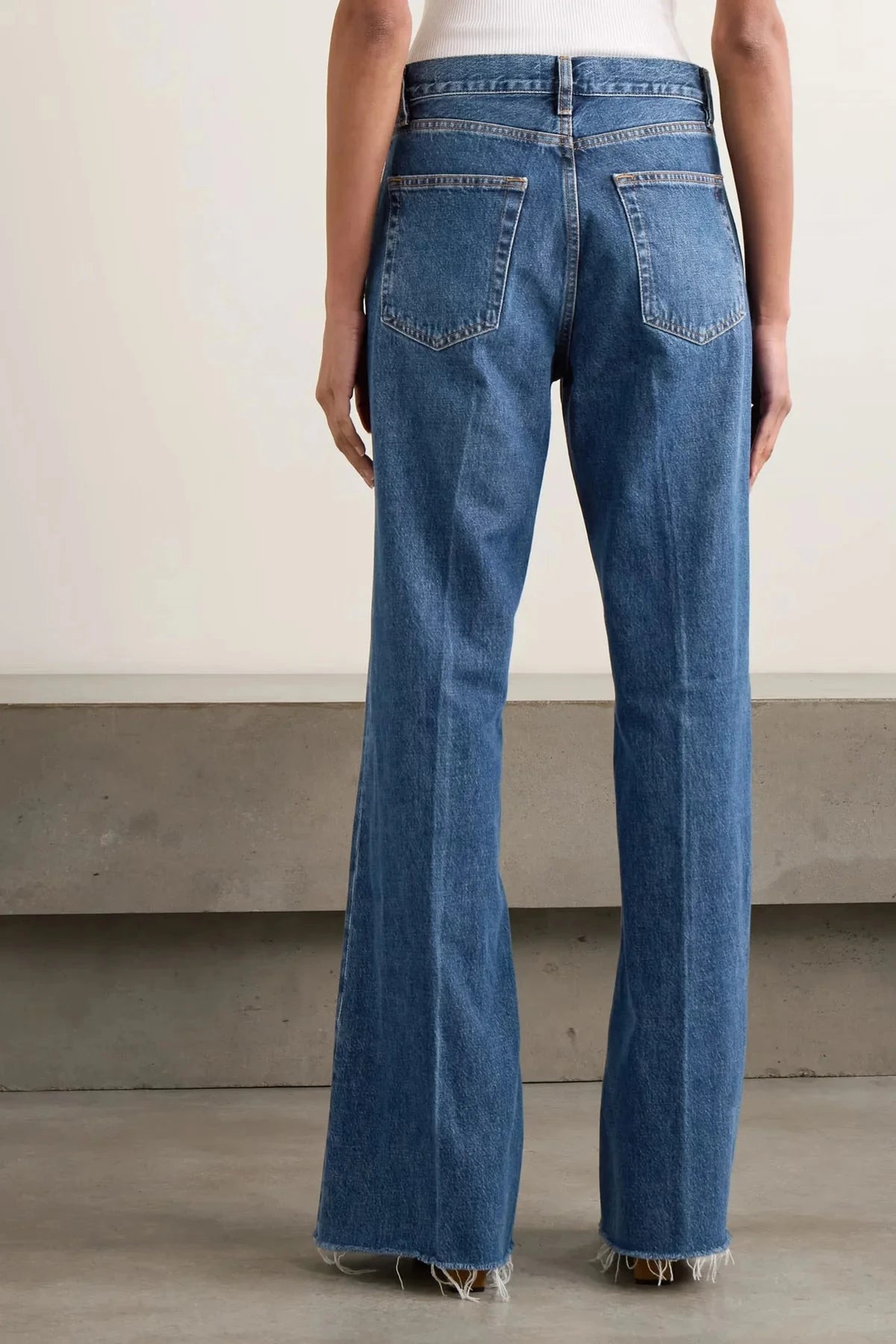 The Lax Antidote Raw Fray Denim - Straight Frame 