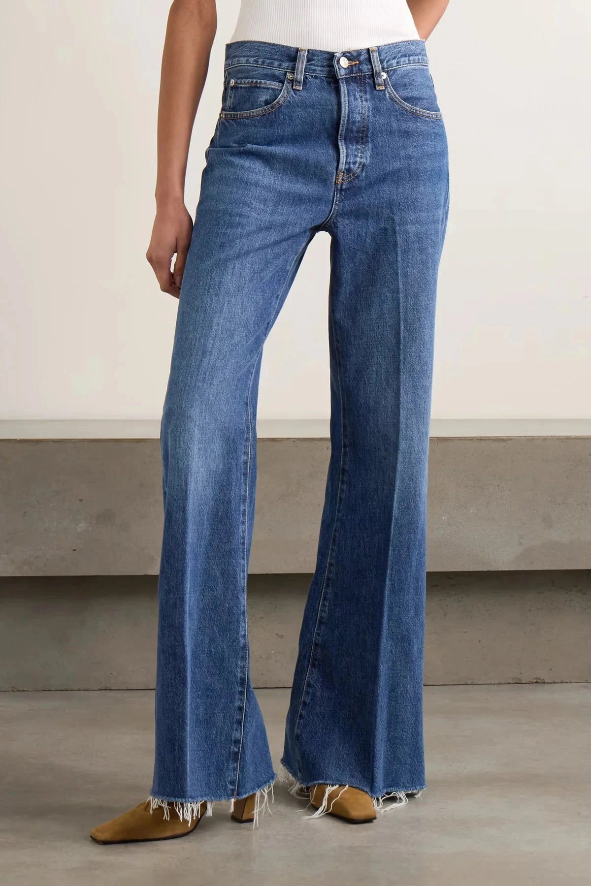 The Lax Antidote Raw Fray Denim - Straight Frame 