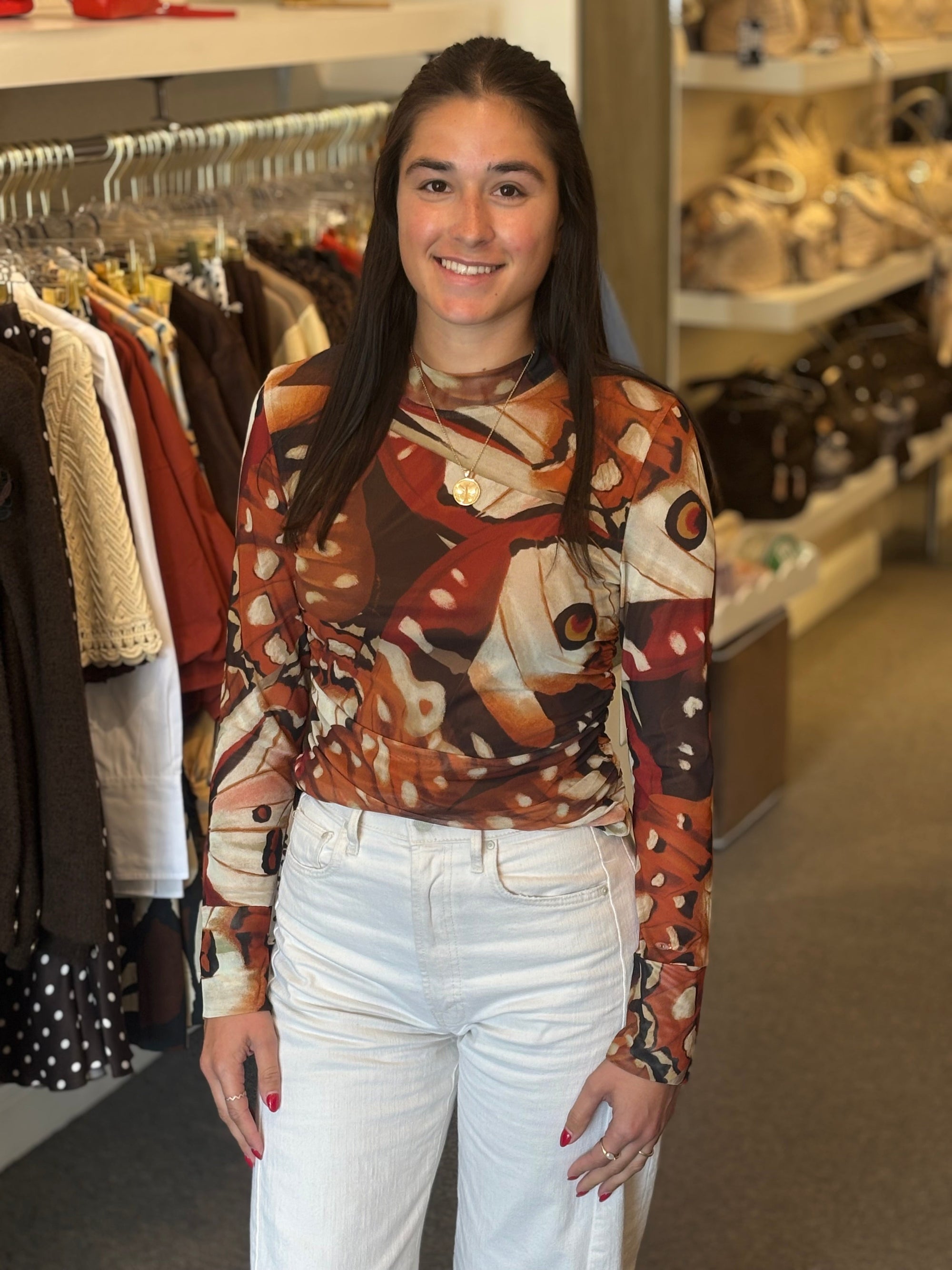 Borbofly Tulle Blouse Multicolor Tops - Blouses Farm Rio 