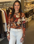 Borbofly Tulle Blouse Multicolor Tops - Blouses Farm Rio 