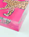 Leopard Catchall Tray Pink Home Decor - Bowls, Trays & Vases ClaireBella 