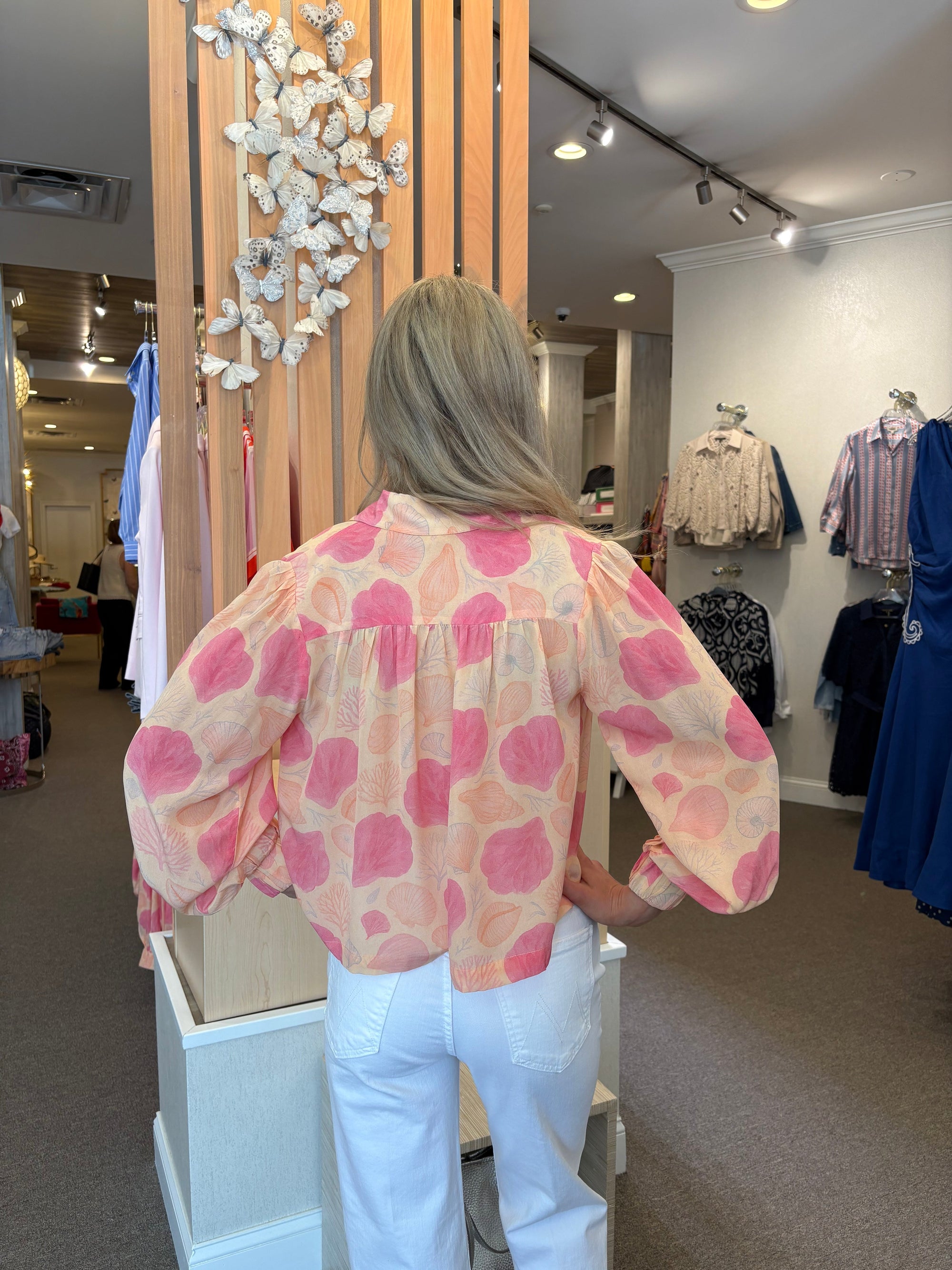 Coral Bloom Blouse Tops - Blouses Joey Beach 