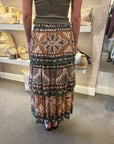 Dotted Foliage Skirt Soft Sage Green Skirts - Maxi Farm Rio 
