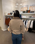 Zorina Cardigan Taupe Sweater - Cardigans Simkhai 
