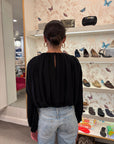 Frida Long Sleeve Top Black Tops - Blouses Simkhai 