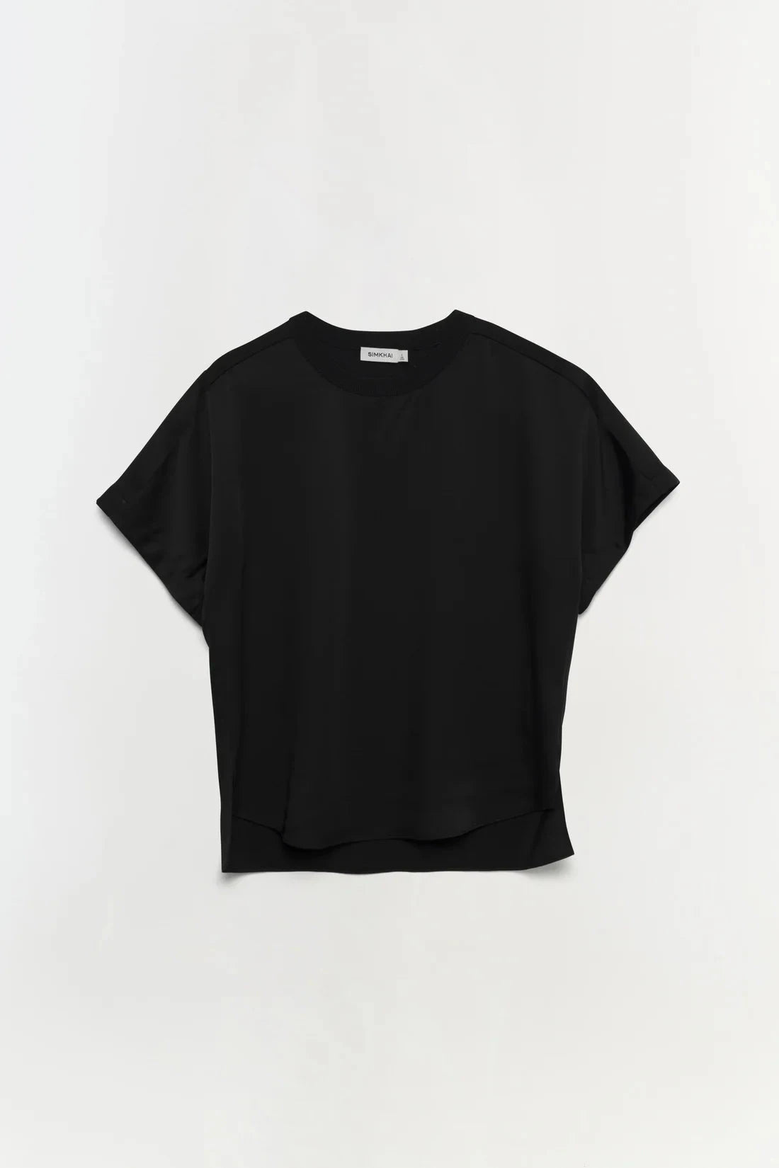 Addy T-Shirt Black Tops - Blouses Simkhai 