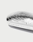 Bridget Metal Oyster Clutch Silver Clutch Simkhai 