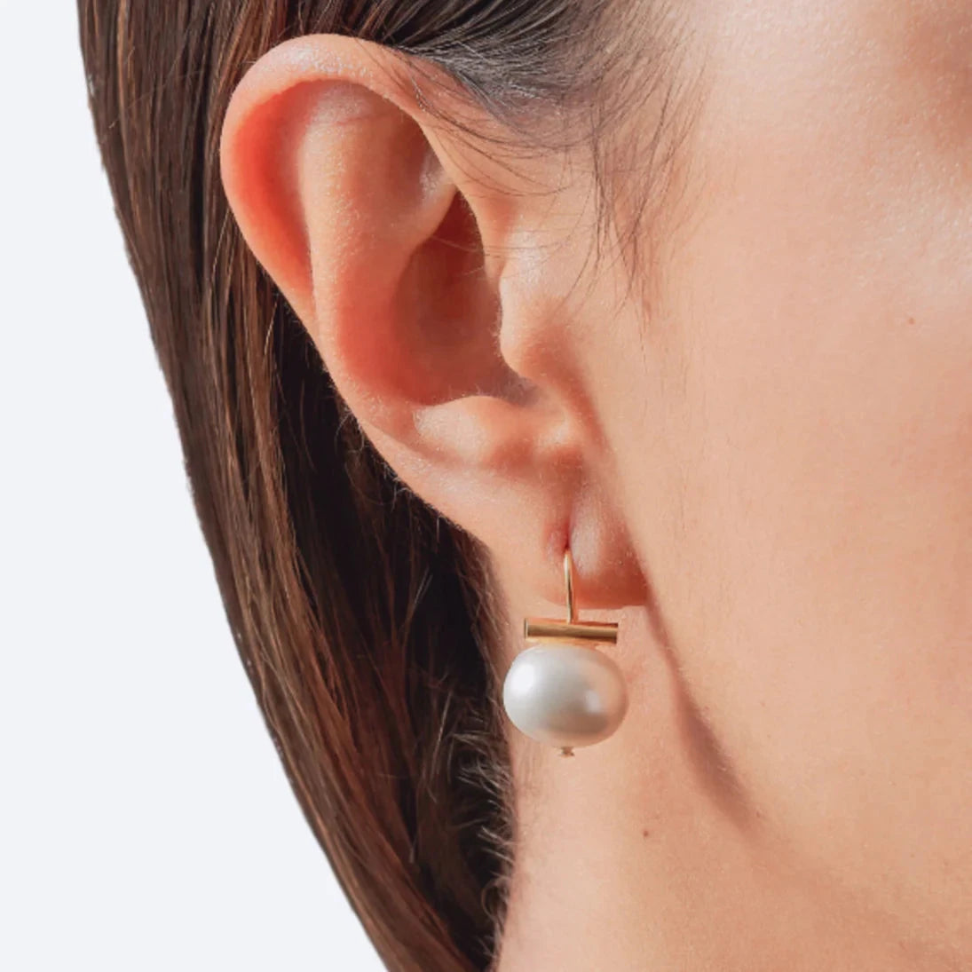 Baby Petite + Sweet Pebble Turquoise Earrings Catherine Canino 