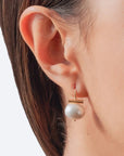 Baby Petite + Sweet Pebble Pearls White Earrings Catherine Canino 