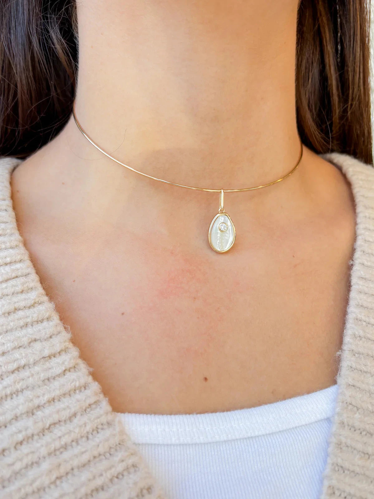 Cowrie Mother of Pearl Charm Necklaces Thatch 