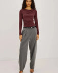 Issel Top Merlot Tops - Blouses Rails 