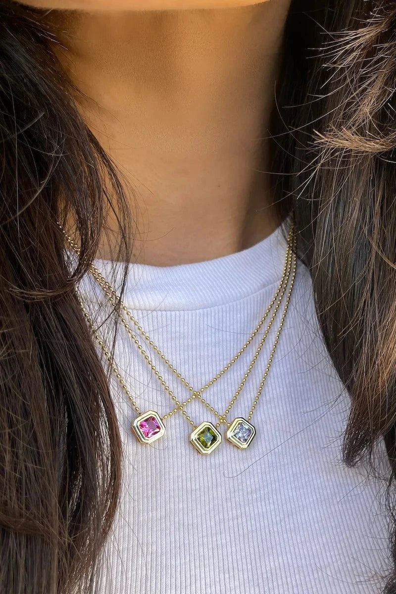 Icon Necklace Peridot Necklaces Native Gem 