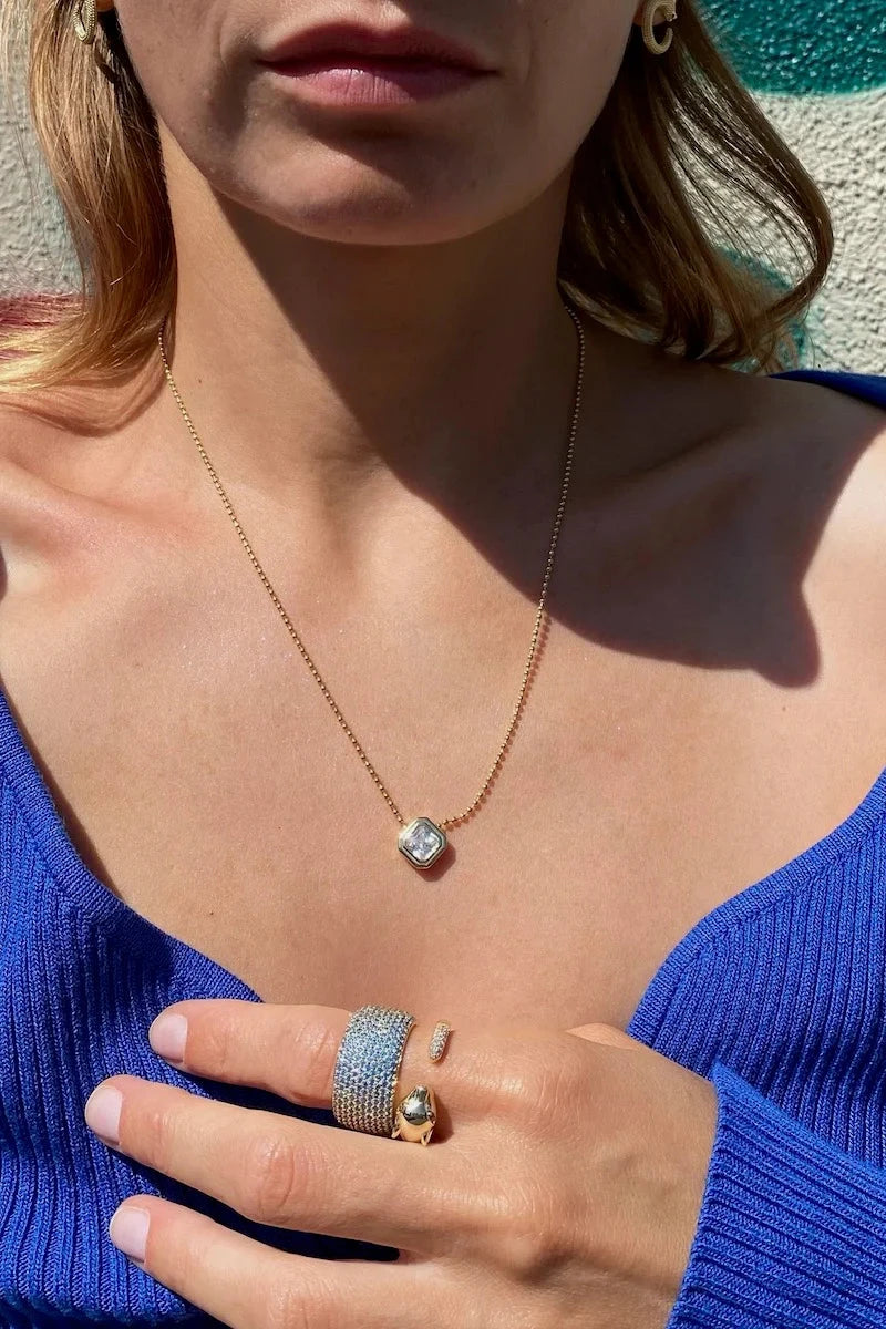 Icon Necklace Clear Necklaces Native Gem 