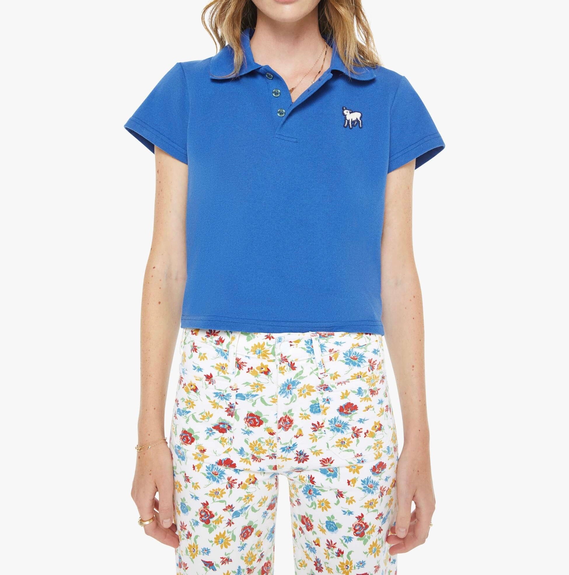 The Lil Match Polo French Blue Tops - Tees Mother 