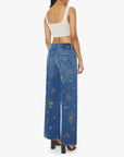 Lil Return Zip Sneak Field of Flowers Denim - Flare & Wide Leg Mother 