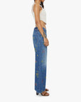 Lil Return Zip Sneak Field of Flowers Denim - Flare & Wide Leg Mother 