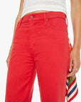 The Kick It Tango Red Denim - Straight Mother 
