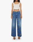 Lil Return Zip Sneak Field of Flowers Denim - Flare & Wide Leg Mother 