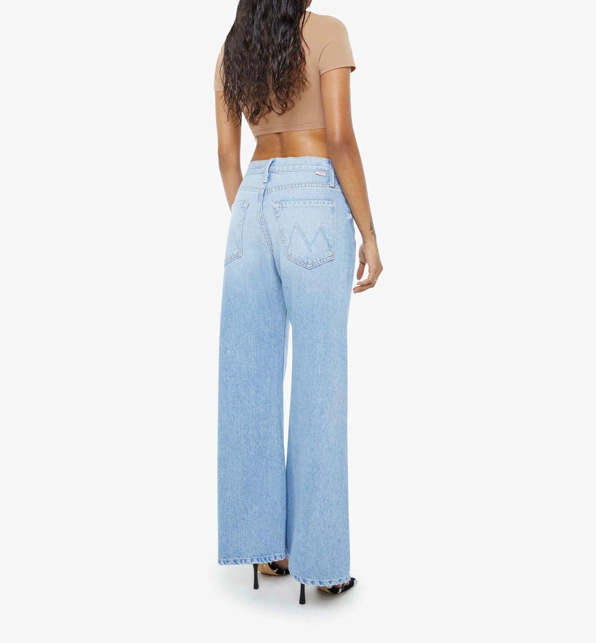 Lil Lemon Twist Sneak Munchies Denim - Flare & Wide Leg Mother 