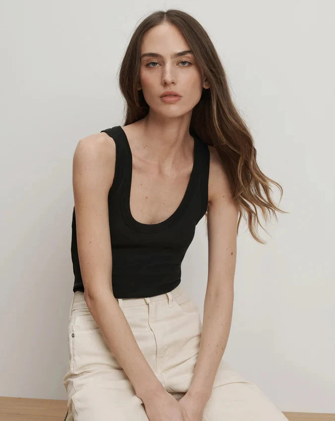 Birke Tank Black Tops - Tanks Veronica Beard 