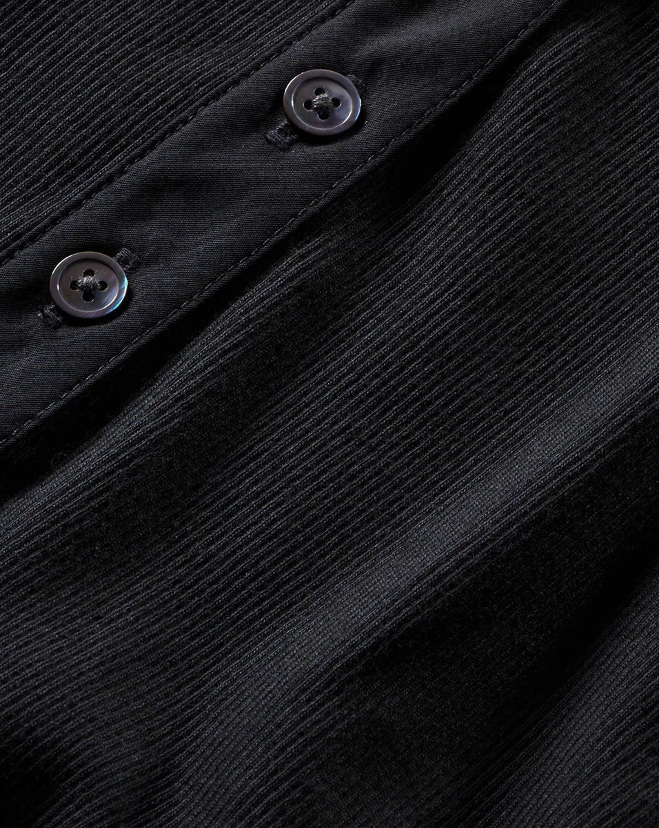 Kearney Ribbed Tee Black Top - Polo Veronica Beard 