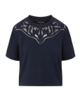 Monty Tee Navy Tops - Blouses Veronica Beard 