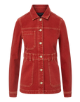 Anzu Jacket Brick Red Jackets - Denim Veronica Beard 