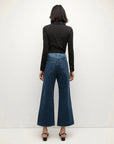 Taylor Cropped High Rise Wide Rebel Blue