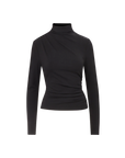 Mylie Turtleneck Top Black