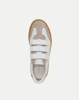 Reagan Velcro Sneaker White/Silver Sneakers Veronica Beard - Shoes 